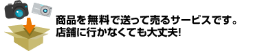 商品を着払いで送って売るサービスです。店舗に行かなくても大丈夫!