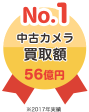 中古カメラ買取額56億円