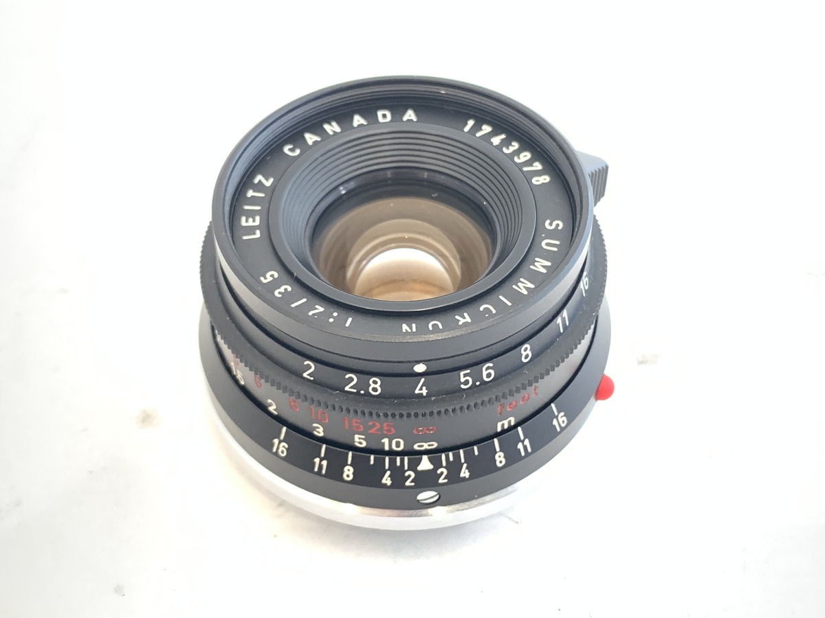 【中古】ライカ ズミクロンM 35mm F2 ブラッククローム 8枚玉