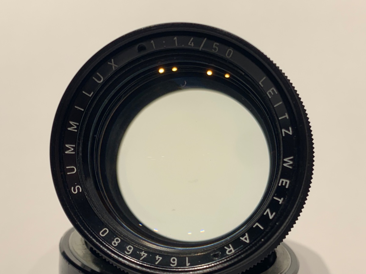 【中古】ライカ ズミルックスM 50mm F1.4 オリジナルブラックペイント 真鍮マウント 逆ローレット