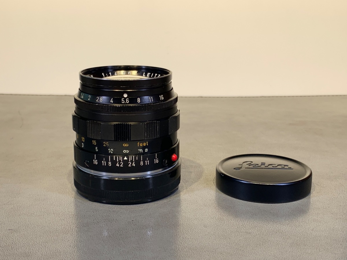 【中古】ライカ ズミルックスM 50mm F1.4 E43 ブラッククローム＆ブラックペイントハイブリッド