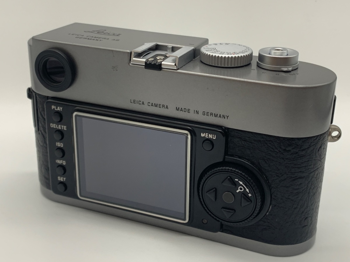【中古】ライカ M9 スチールグレー オーストリッチ ブラック