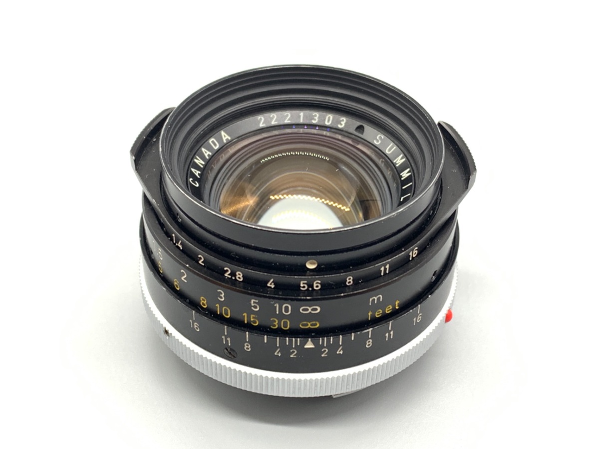 【中古】ライカ ズミルックスM 35mm F1.4 ブラックストッパー付 ブラック