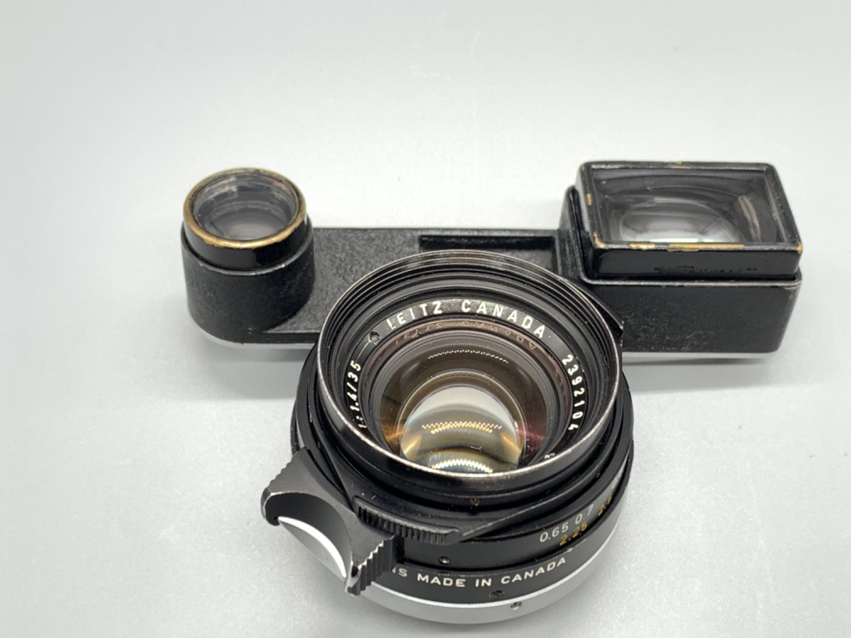 【中古】ライカ ズミルックスM 35/1.4 2nd 眼鏡付 クロームストッパー付 ブラック