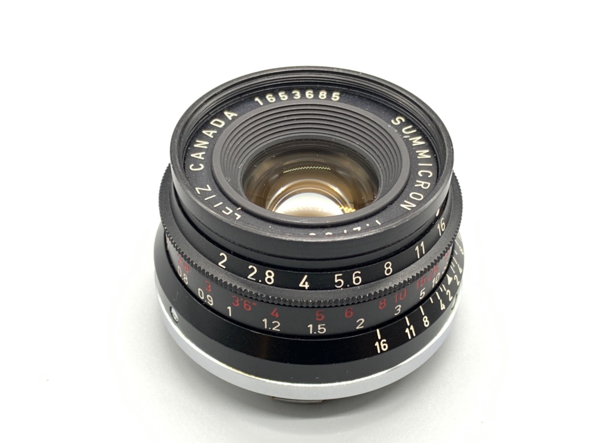 【中古】ライカ ズミクロンM 35mm F2 ブラッククローム 8枚玉