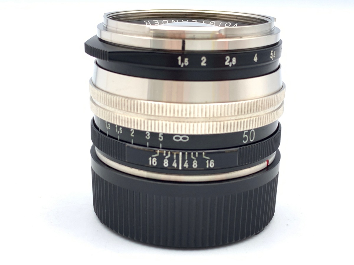 【中古】コシナ フォクトレンダー NOKTON Vintage Line 50mm F1.5 Aspherical II VM Nickel・ブラックペイント SC