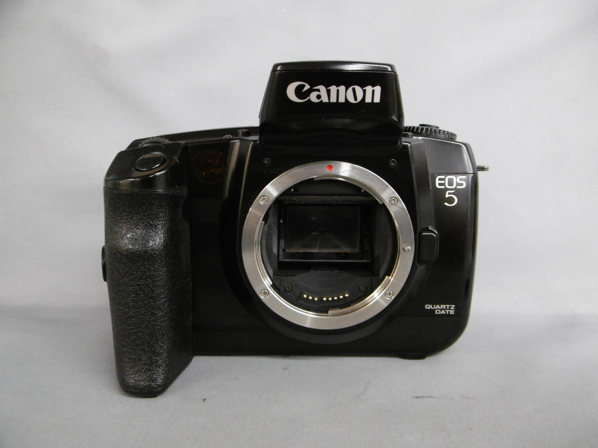 CANON EOS 5 QD レンズセット バッテリーグリップ付き - フィルムカメラ