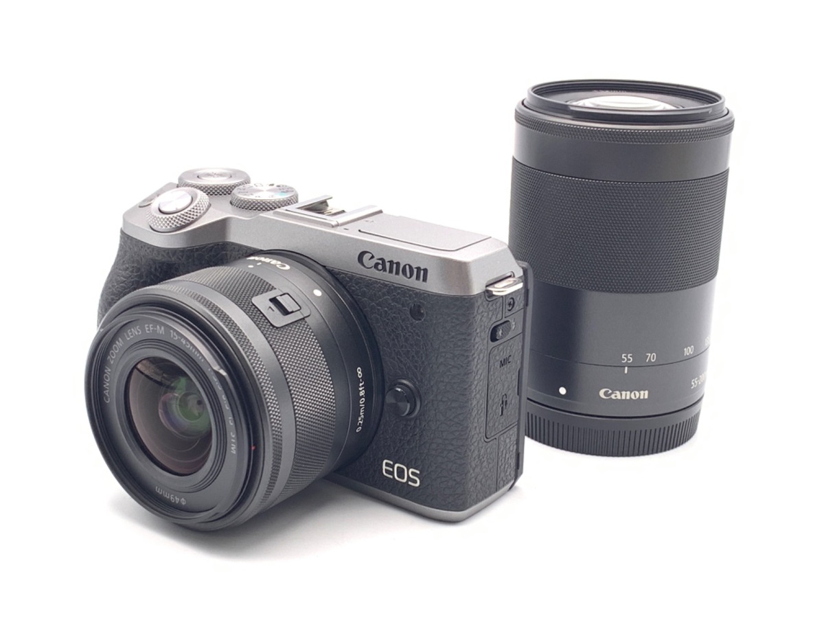 Canon ミラーレス一眼カメラ EOSM6 Mark II ダブルズームキット - カメラ