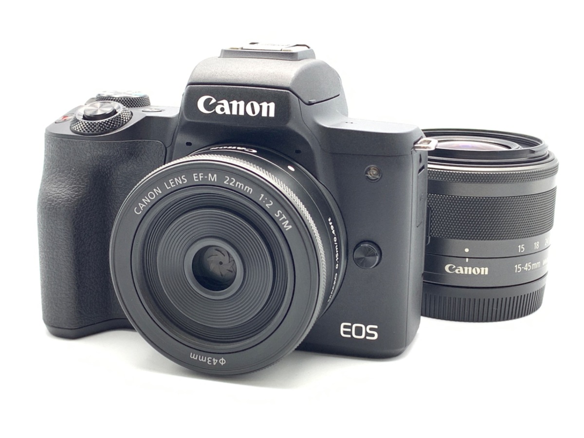 新品 Canon EOS Kiss M2 ダブルズームレンズキット ブラック