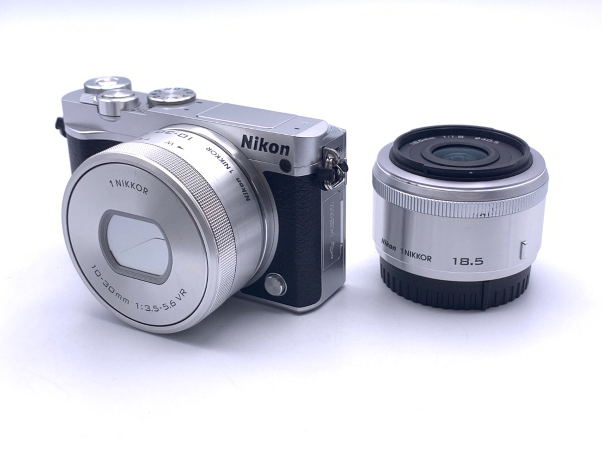 Nikon 1 J5 シルバー ズームレンズキット+18.5mmレンズセット