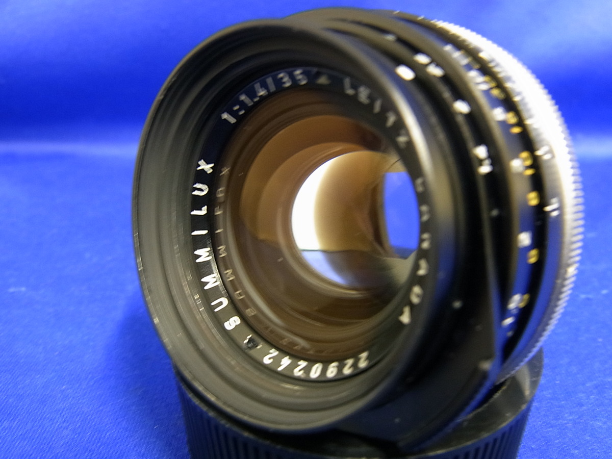 【中古】ライカ ズミルックスM 35/1.4 クロームストッパー付 ブラック