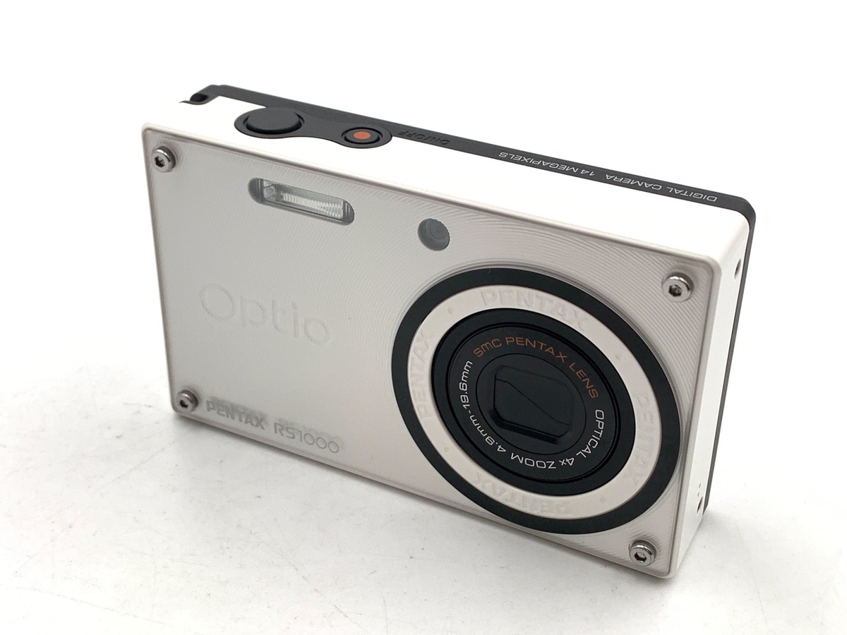 中古：AB(良品)】ペンタックス Optio RS1000 パールホワイト