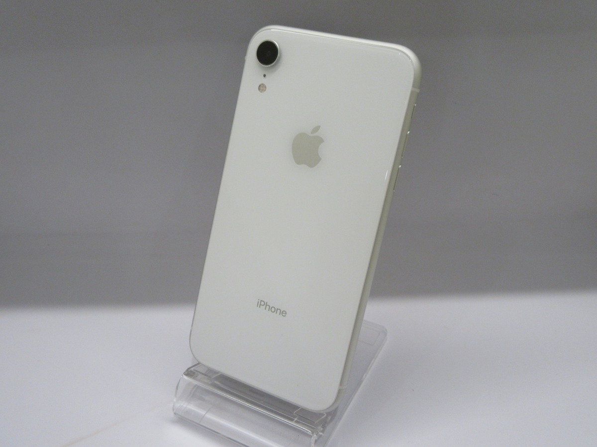 中古：AB(良品)】Apple iPhone XR 128GB ホワイト SIMフリー