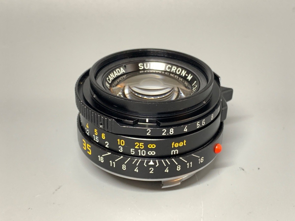 【中古】ライカ ズミクロンM 35/2 ブラック 7枚玉