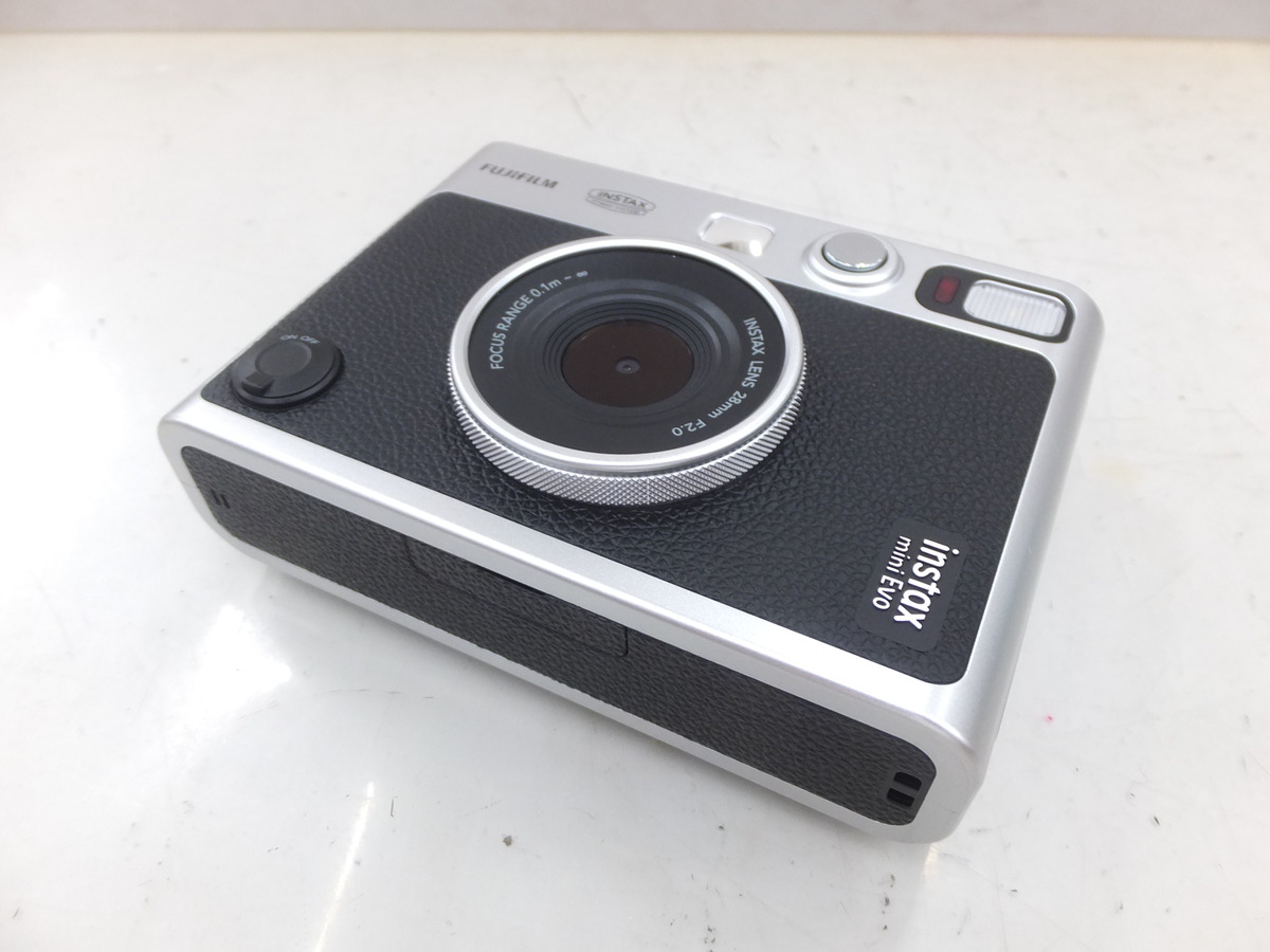 【中古】フジフイルム インスタントカメラ instax mini Evo 「チェキ」BLACK USB Type-C対応