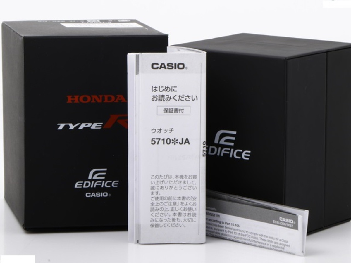 カシオ エディフィス ブラック ECB-2200HTR-1AJR カーボン Honda TYPE R Edition