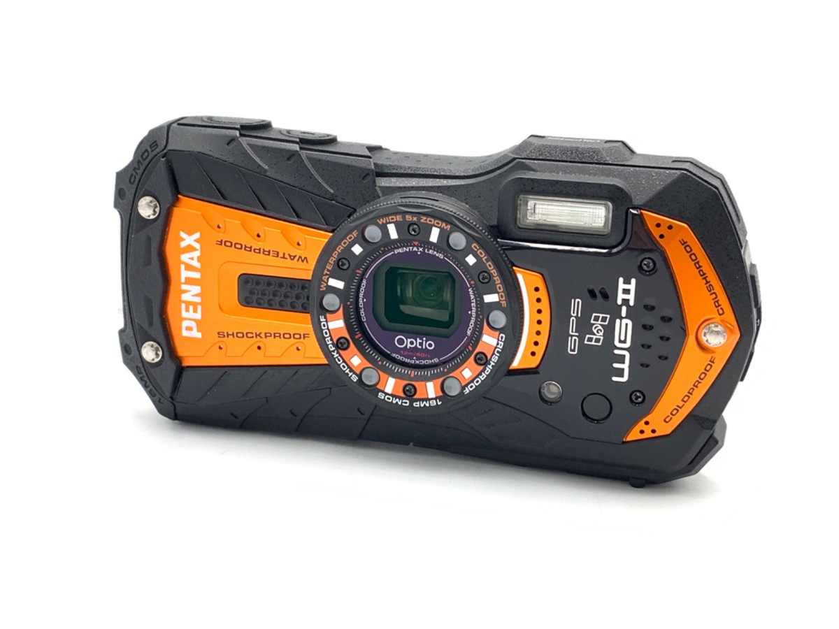 バッテリーチャージャーPENTAX デジカメ Optio WG-1 GPS ペンタックス オレンジ